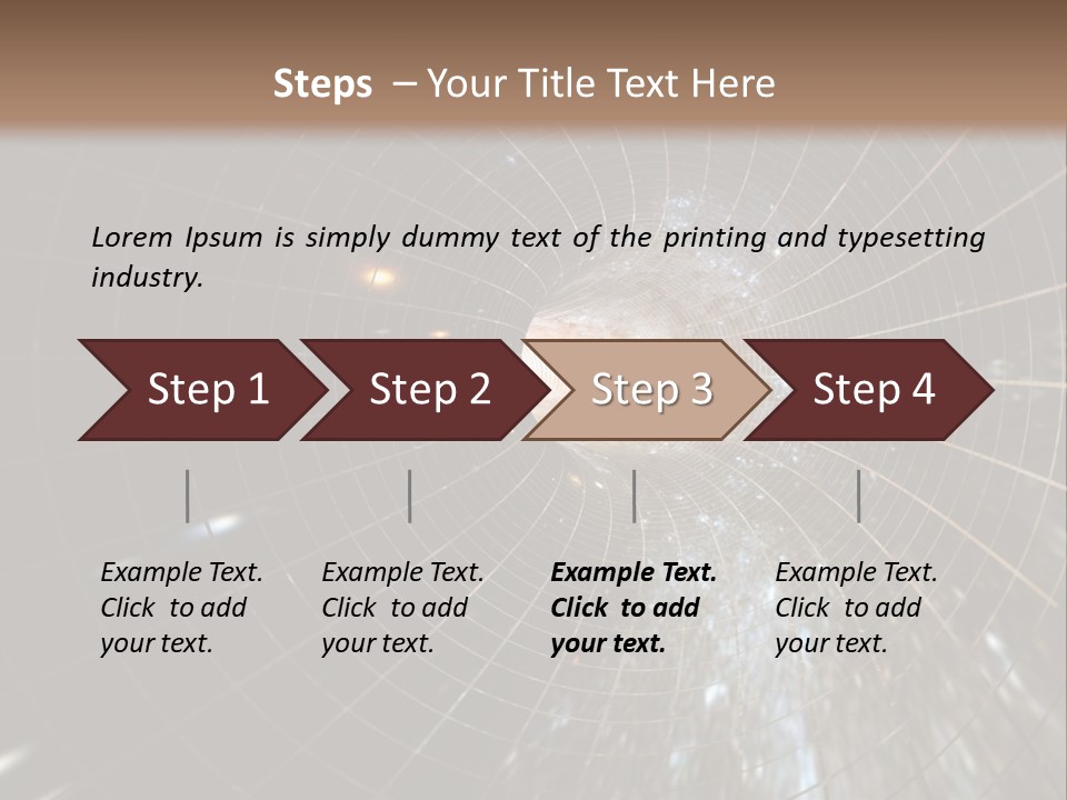 A Wormhole In Space PowerPoint Template