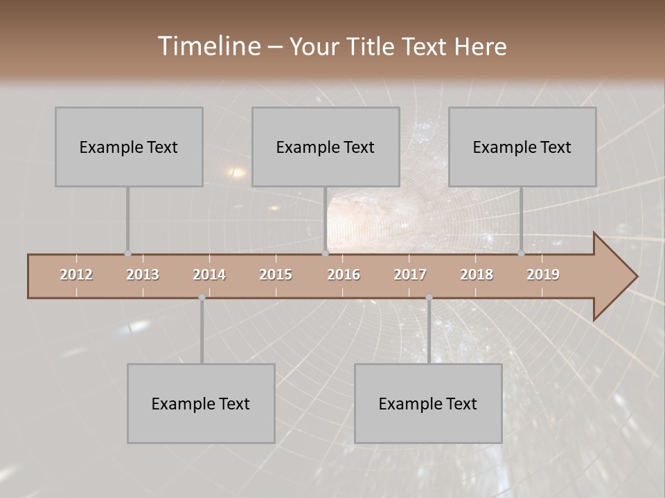 A Wormhole In Space PowerPoint Template