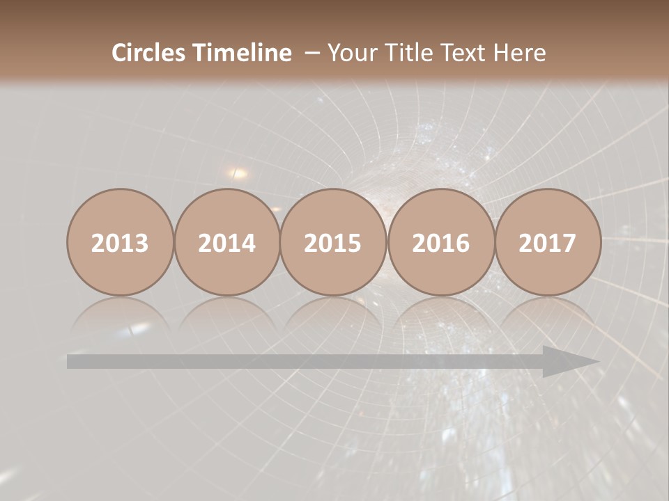 A Wormhole In Space PowerPoint Template