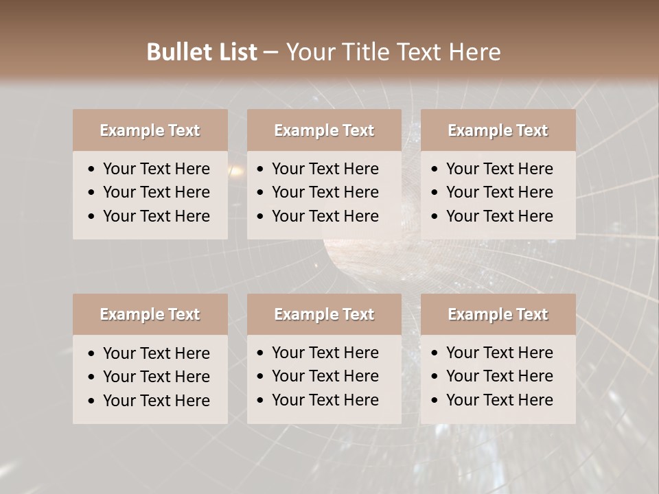 A Wormhole In Space PowerPoint Template