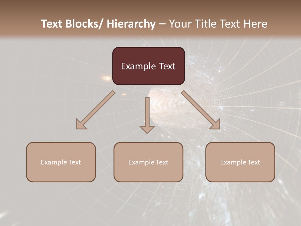 A Wormhole In Space PowerPoint Template