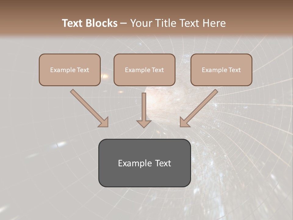 A Wormhole In Space PowerPoint Template