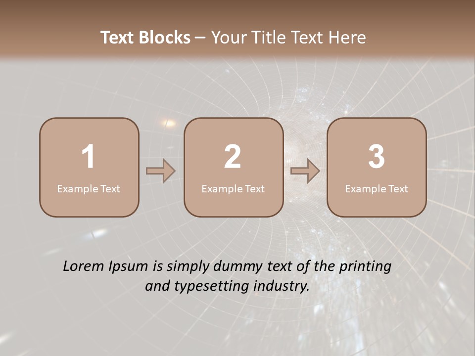 A Wormhole In Space PowerPoint Template