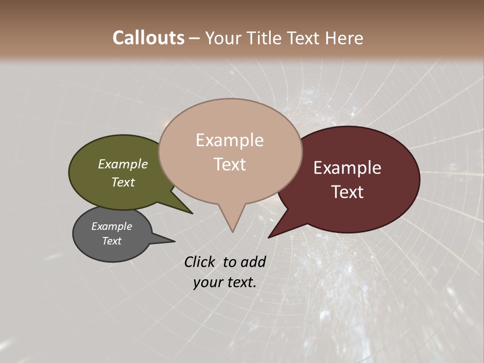 A Wormhole In Space PowerPoint Template