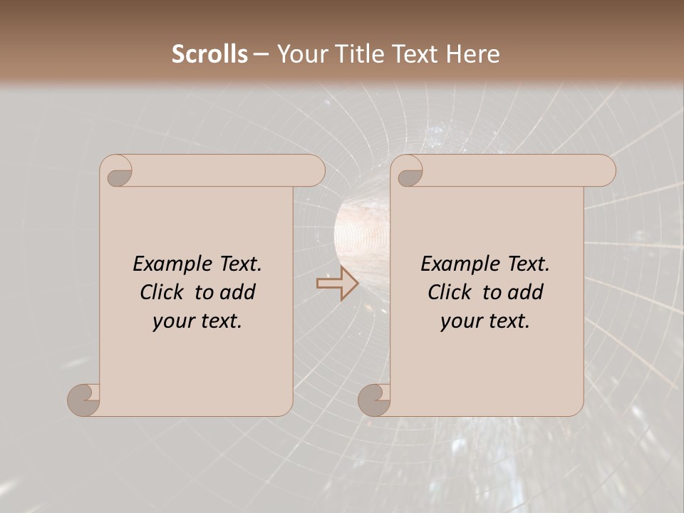 A Wormhole In Space PowerPoint Template