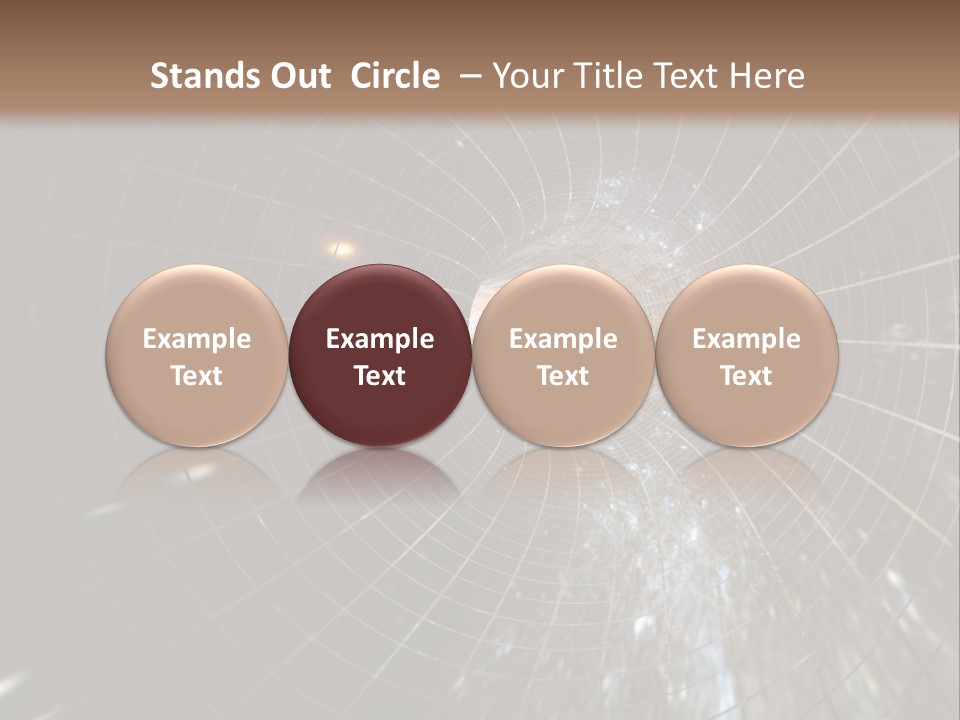 A Wormhole In Space PowerPoint Template