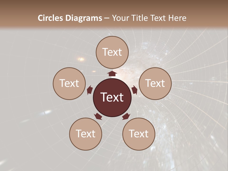 A Wormhole In Space PowerPoint Template