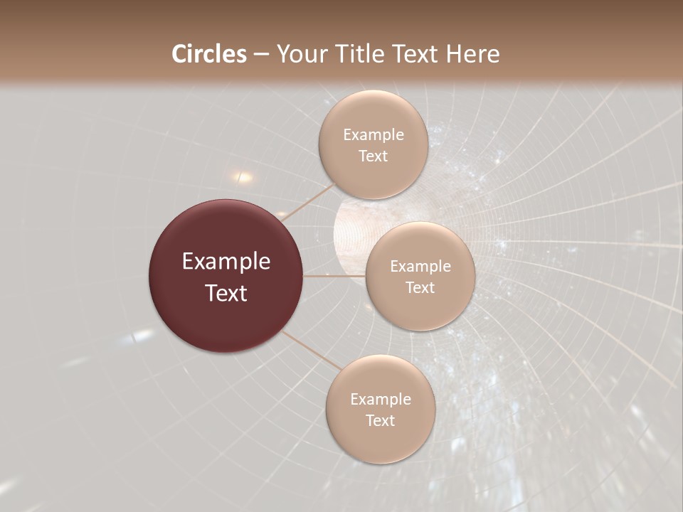 A Wormhole In Space PowerPoint Template