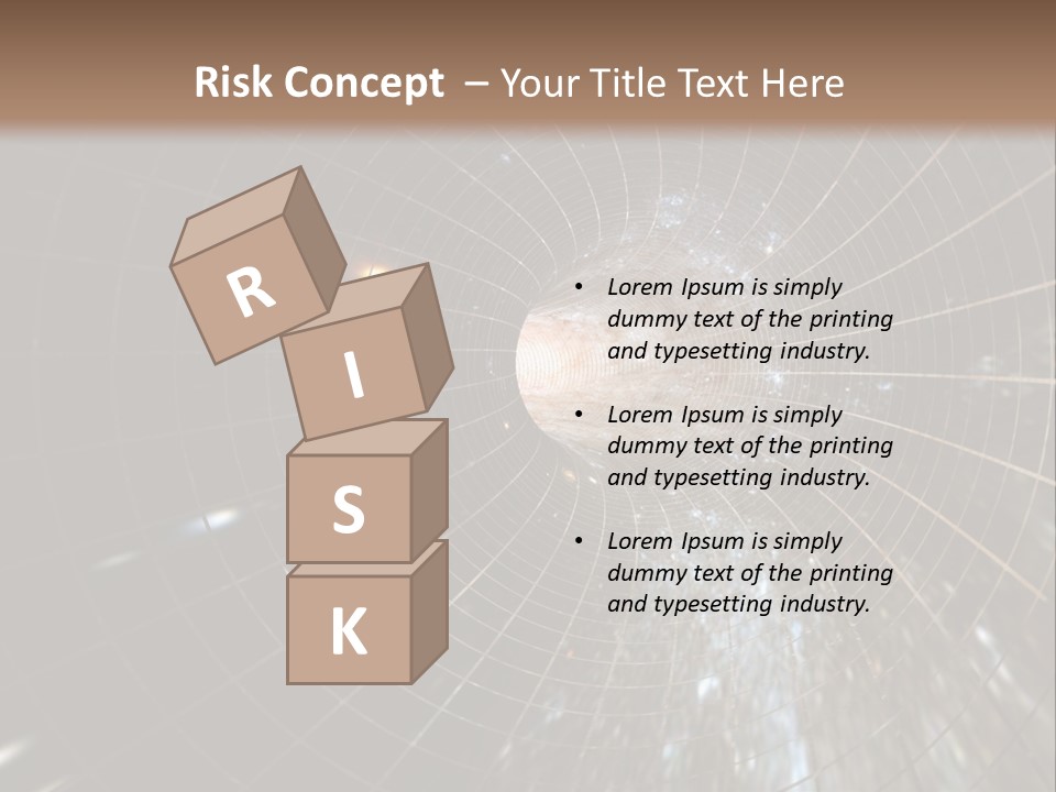 A Wormhole In Space PowerPoint Template