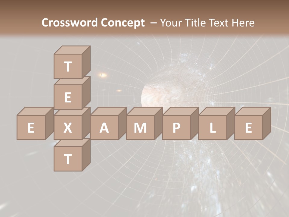 A Wormhole In Space PowerPoint Template
