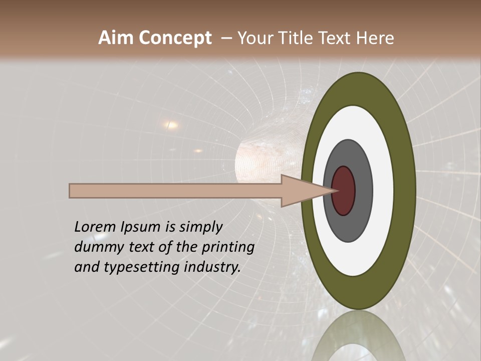 A Wormhole In Space PowerPoint Template