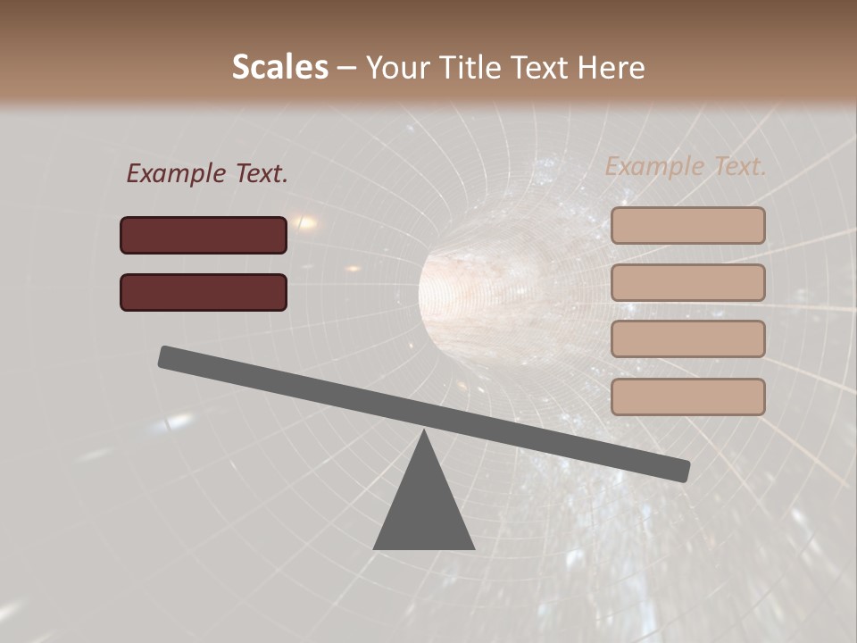 A Wormhole In Space PowerPoint Template