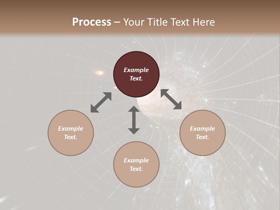 A Wormhole In Space PowerPoint Template