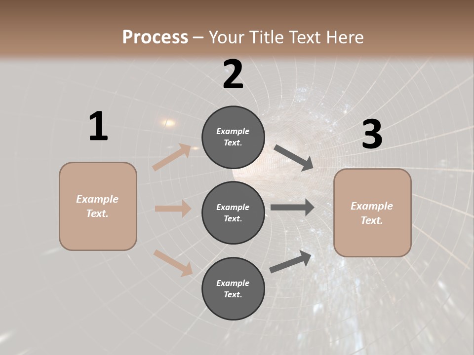A Wormhole In Space PowerPoint Template