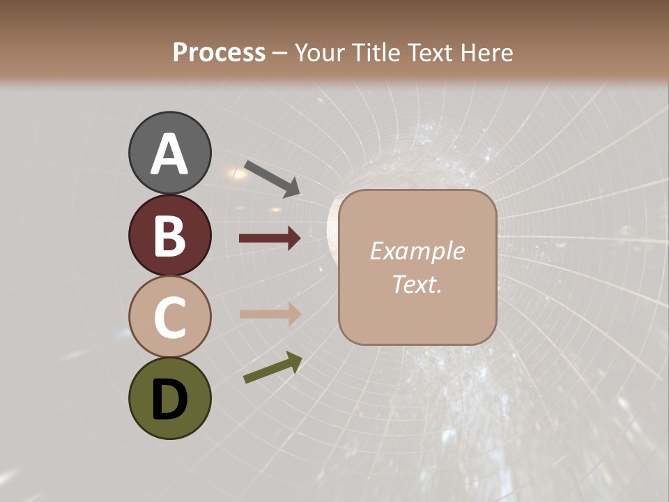 A Wormhole In Space PowerPoint Template