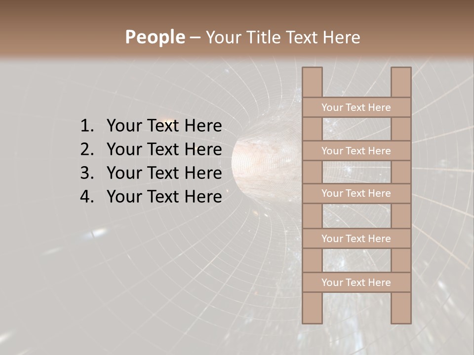 A Wormhole In Space PowerPoint Template