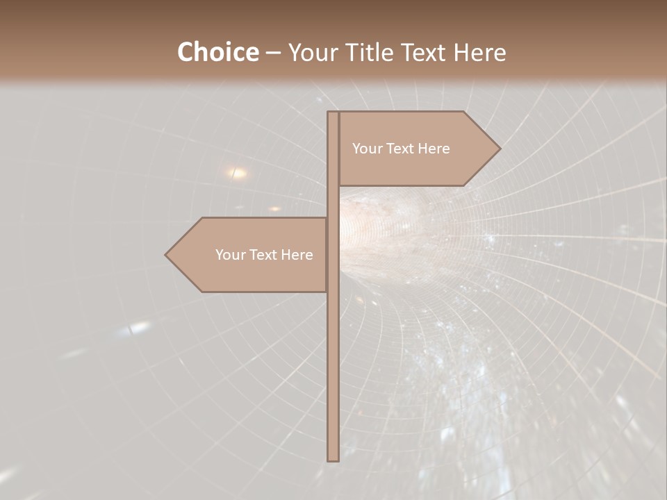 A Wormhole In Space PowerPoint Template