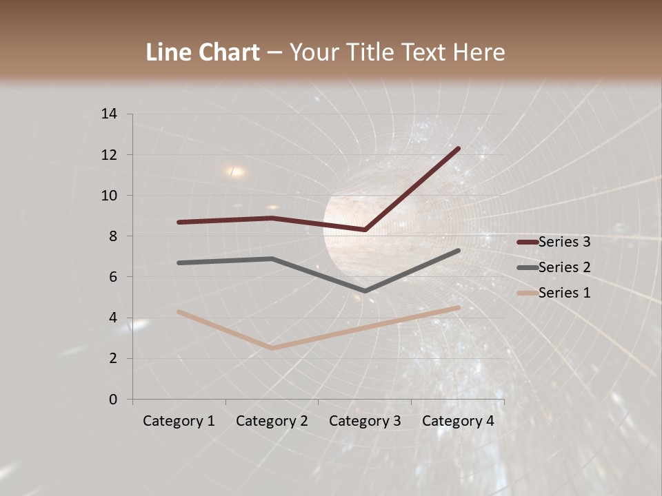 A Wormhole In Space PowerPoint Template