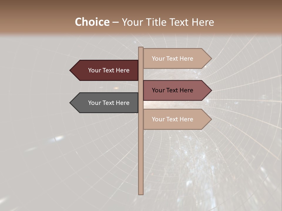 A Wormhole In Space PowerPoint Template