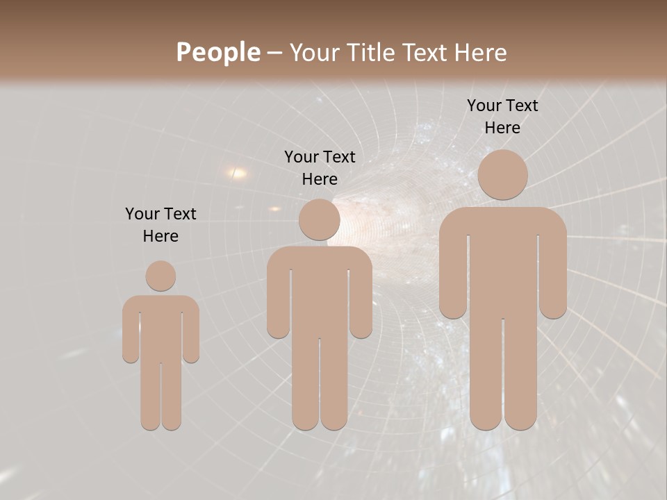 A Wormhole In Space PowerPoint Template