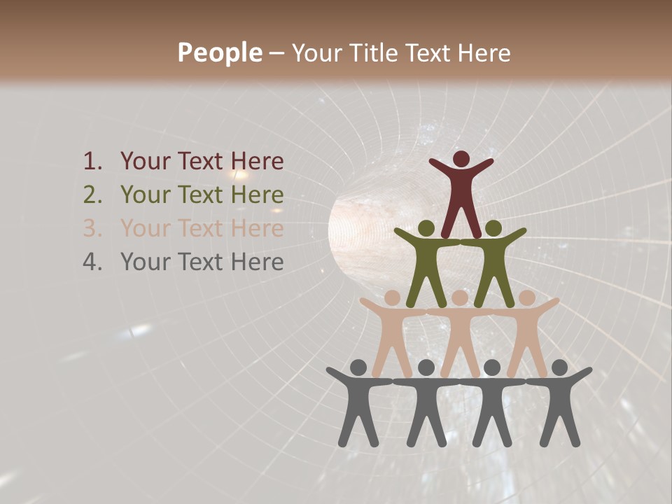 A Wormhole In Space PowerPoint Template