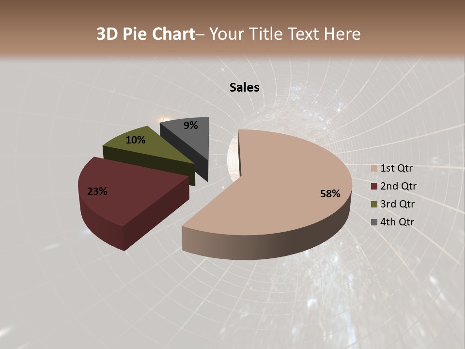 A Wormhole In Space PowerPoint Template