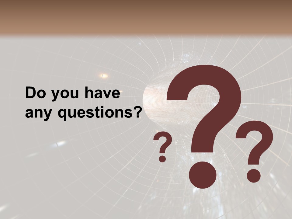 A Wormhole In Space PowerPoint Template