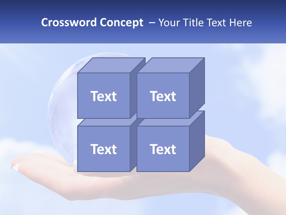 Transparent Layer On The Background Of The Sky PowerPoint Template