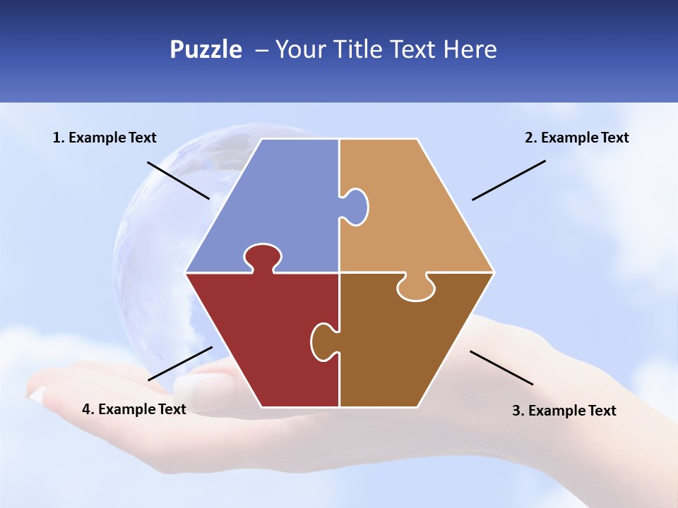 Transparent Layer On The Background Of The Sky PowerPoint Template