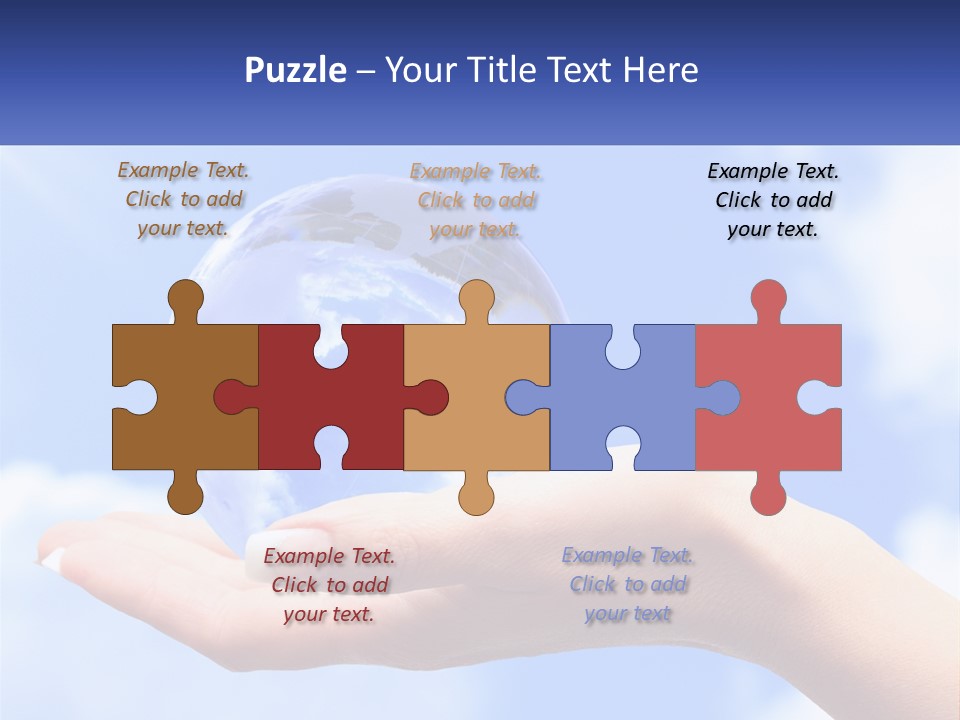 Transparent Layer On The Background Of The Sky PowerPoint Template