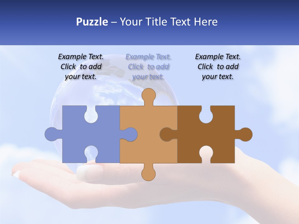 Transparent Layer On The Background Of The Sky PowerPoint Template