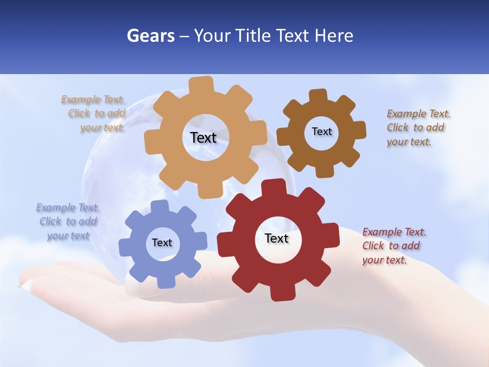 Transparent Layer On The Background Of The Sky PowerPoint Template