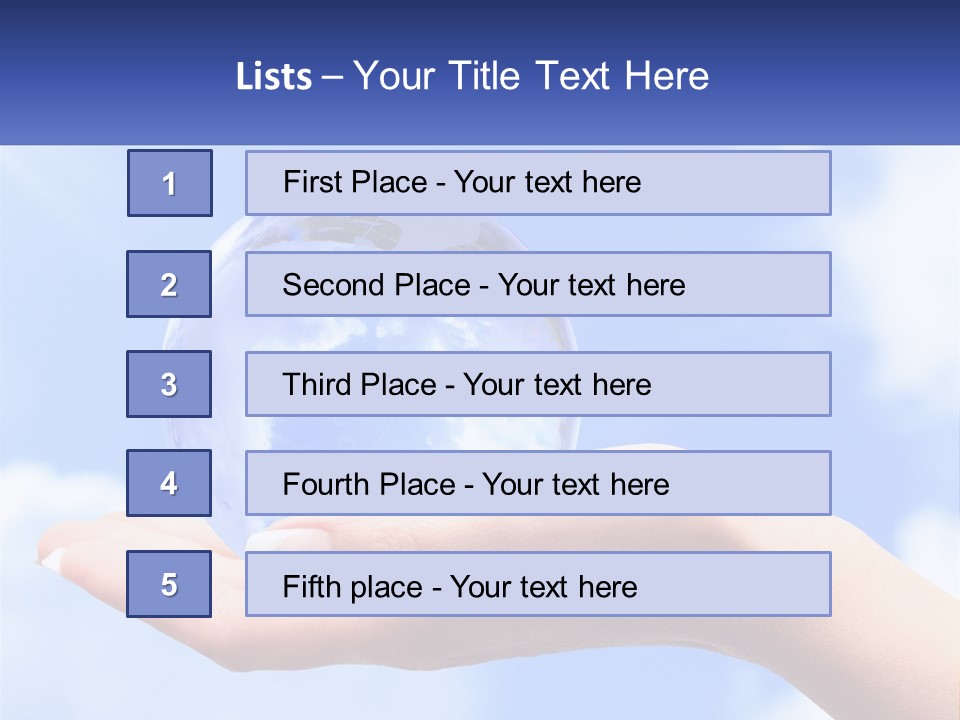 Transparent Layer On The Background Of The Sky PowerPoint Template