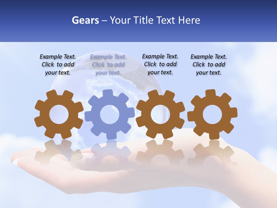 Transparent Layer On The Background Of The Sky PowerPoint Template