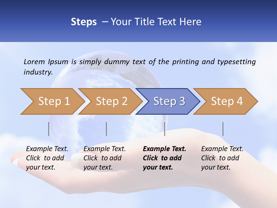 Transparent Layer On The Background Of The Sky PowerPoint Template