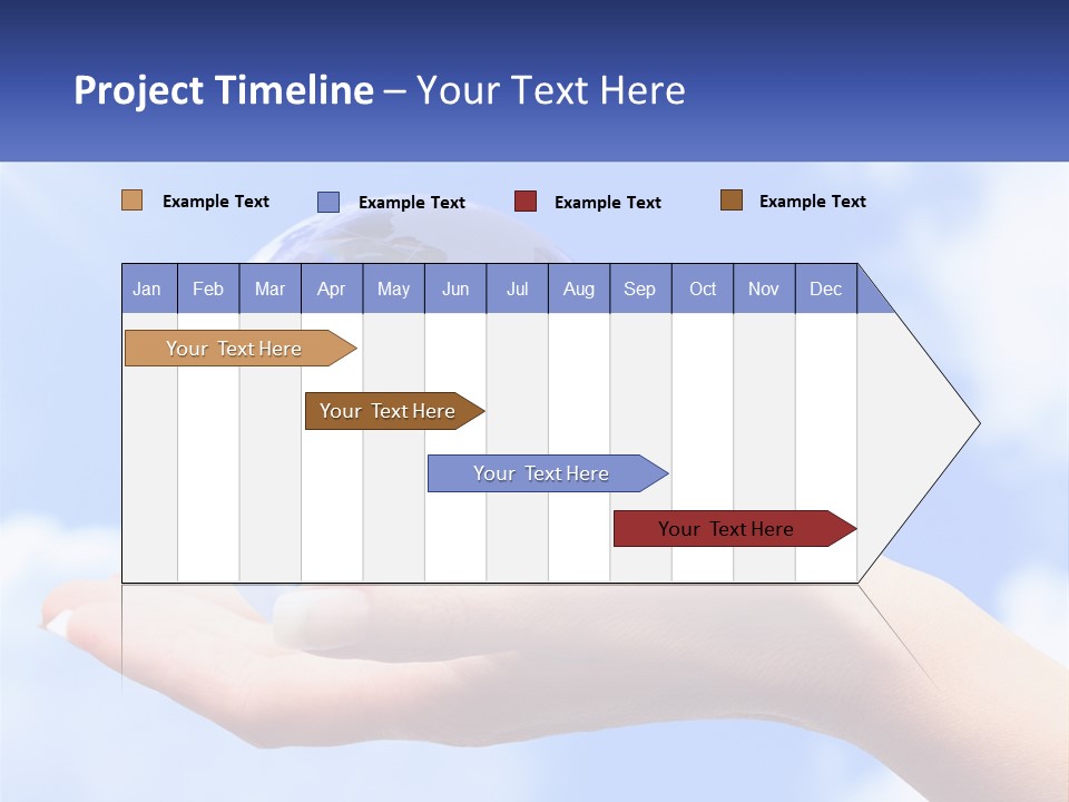 Transparent Layer On The Background Of The Sky PowerPoint Template