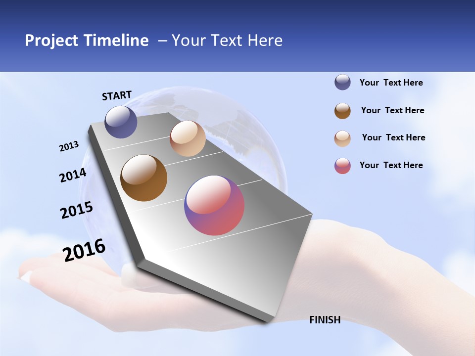 Transparent Layer On The Background Of The Sky PowerPoint Template