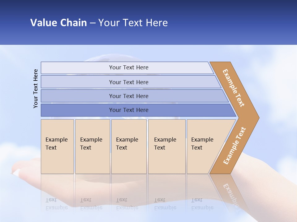Transparent Layer On The Background Of The Sky PowerPoint Template