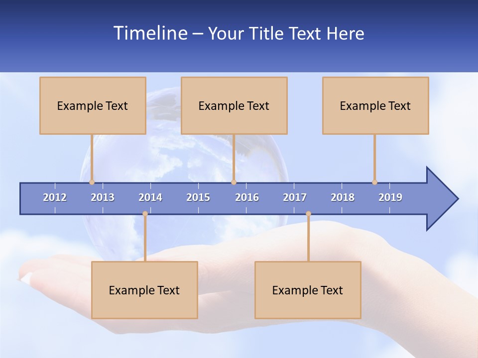 Transparent Layer On The Background Of The Sky PowerPoint Template