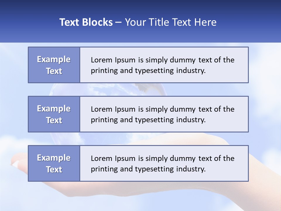 Transparent Layer On The Background Of The Sky PowerPoint Template