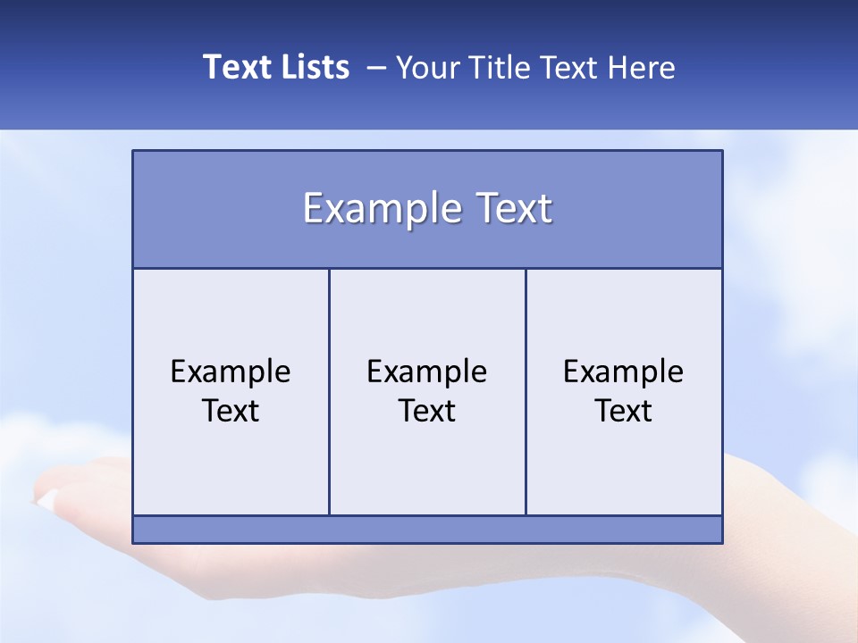 Transparent Layer On The Background Of The Sky PowerPoint Template