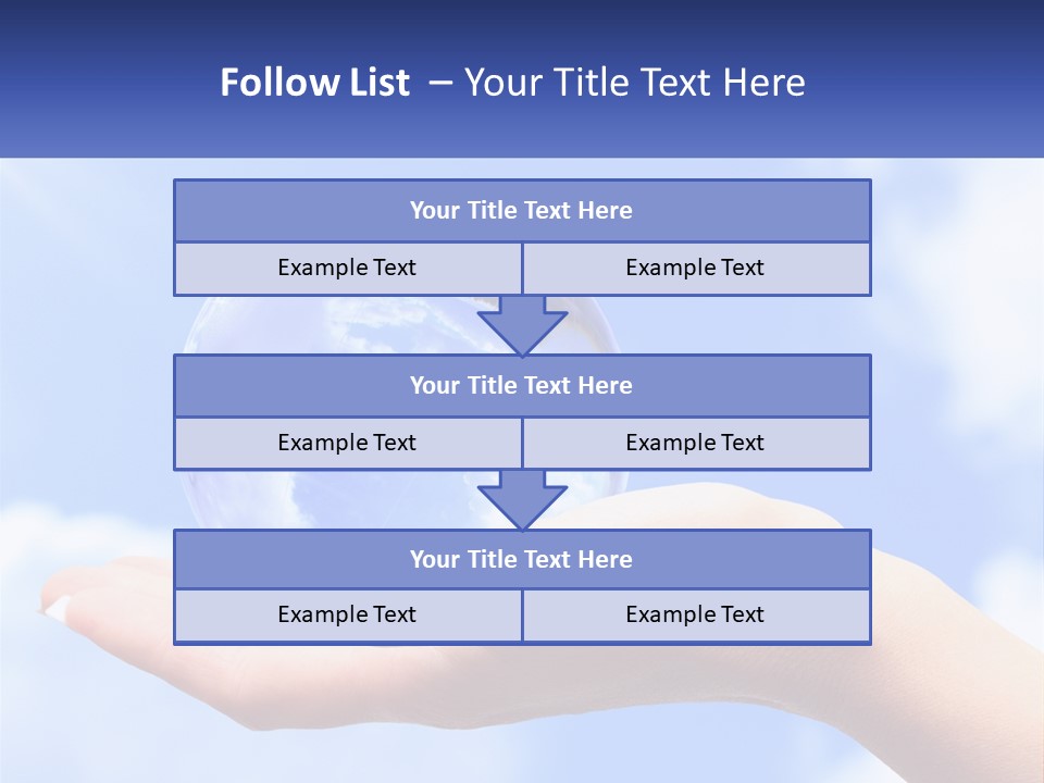Transparent Layer On The Background Of The Sky PowerPoint Template