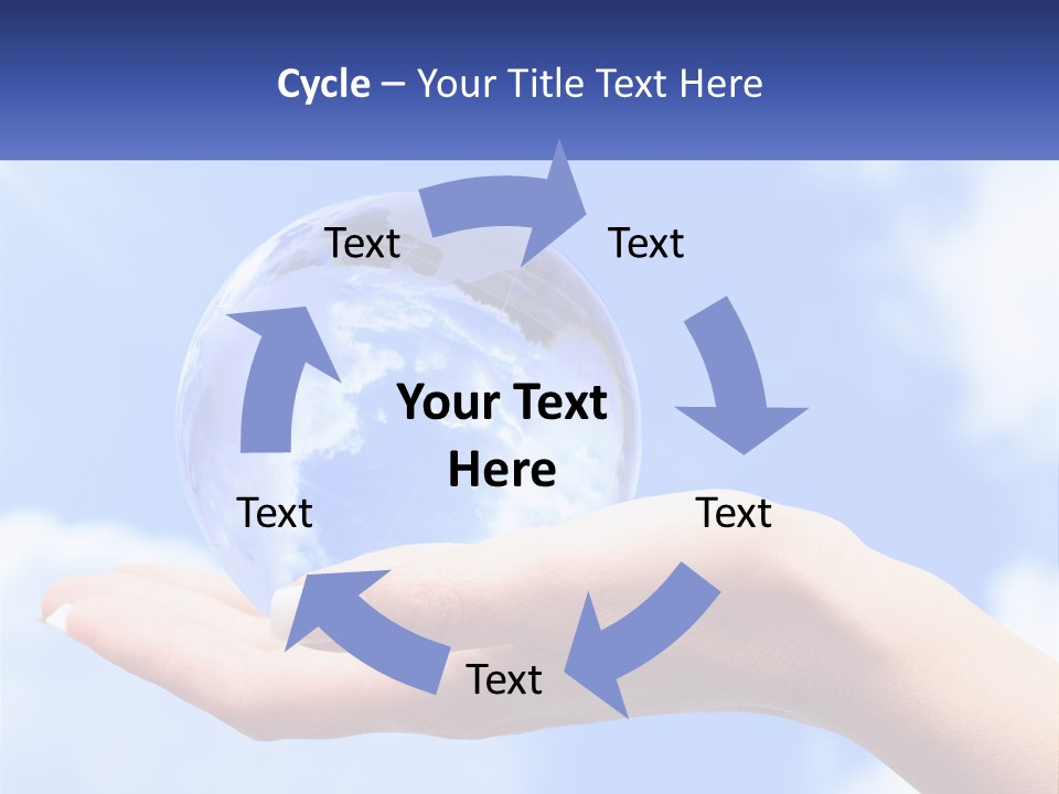 Transparent Layer On The Background Of The Sky PowerPoint Template