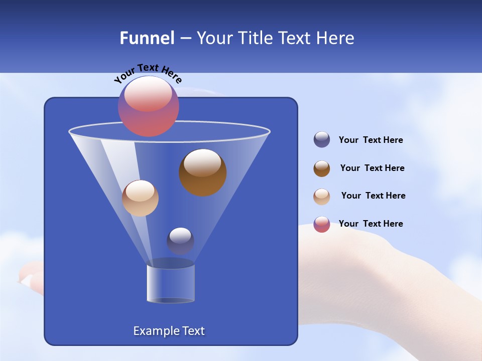 Transparent Layer On The Background Of The Sky PowerPoint Template