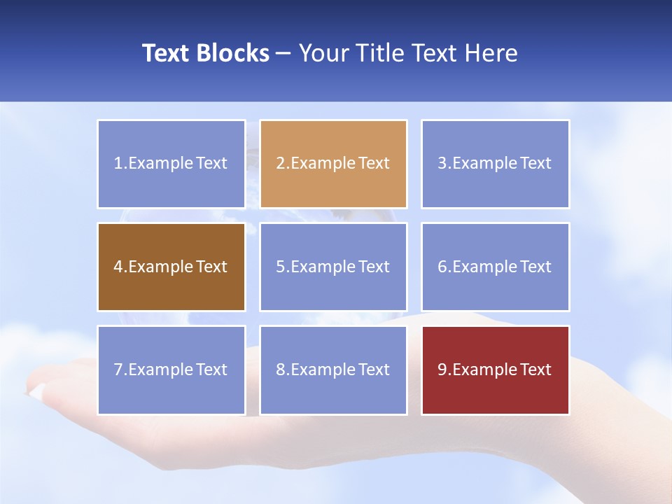 Transparent Layer On The Background Of The Sky PowerPoint Template