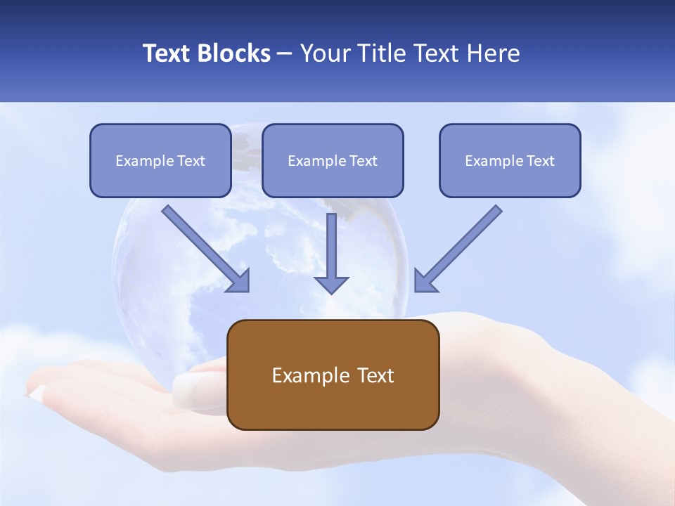 Transparent Layer On The Background Of The Sky PowerPoint Template