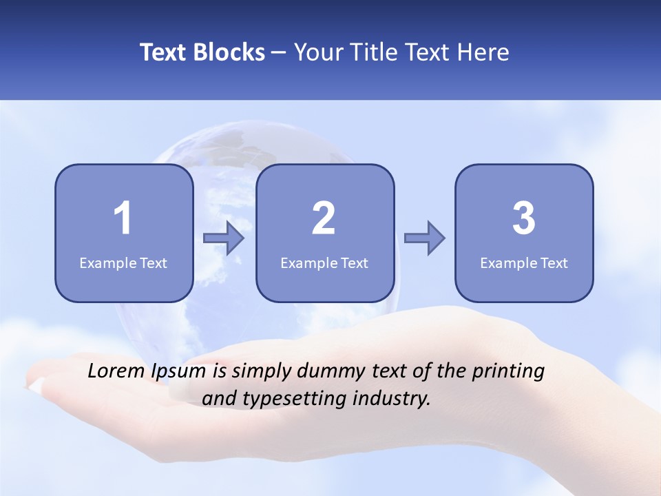 Transparent Layer On The Background Of The Sky PowerPoint Template