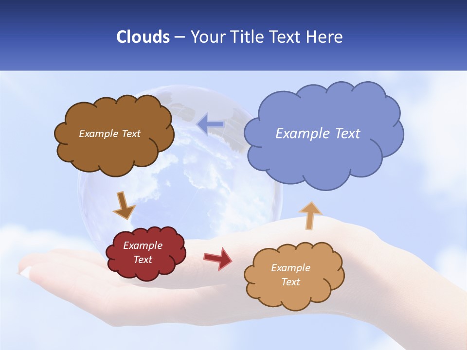 Transparent Layer On The Background Of The Sky PowerPoint Template