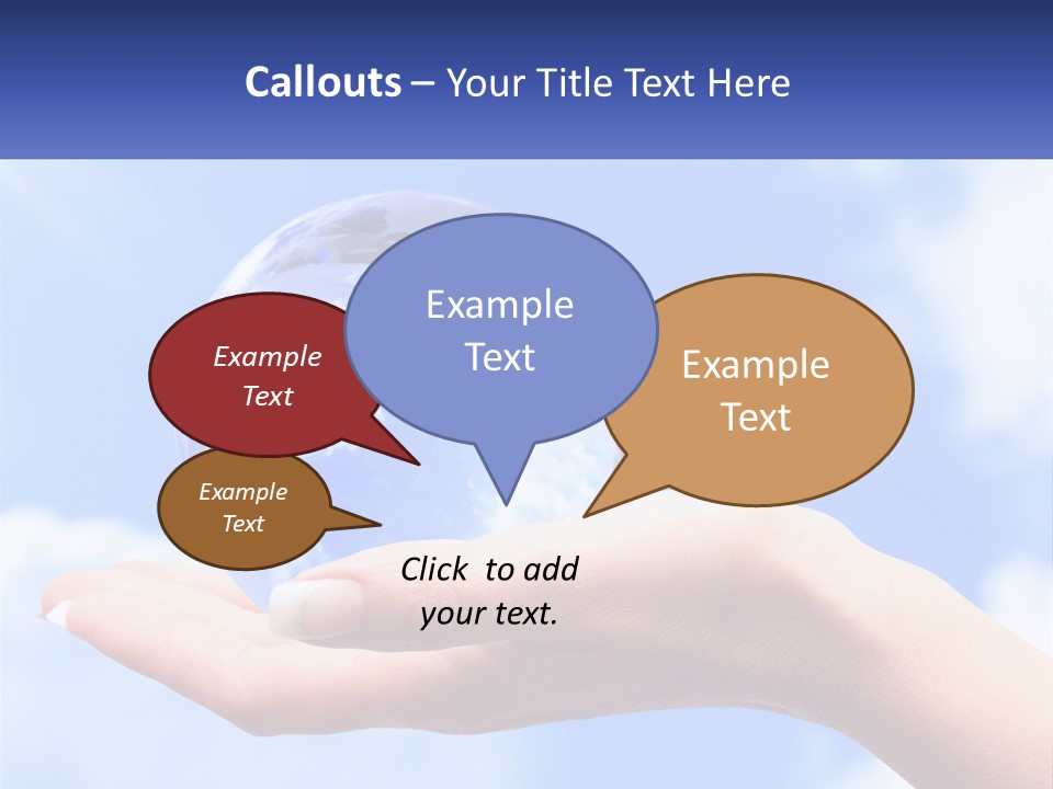 Transparent Layer On The Background Of The Sky PowerPoint Template