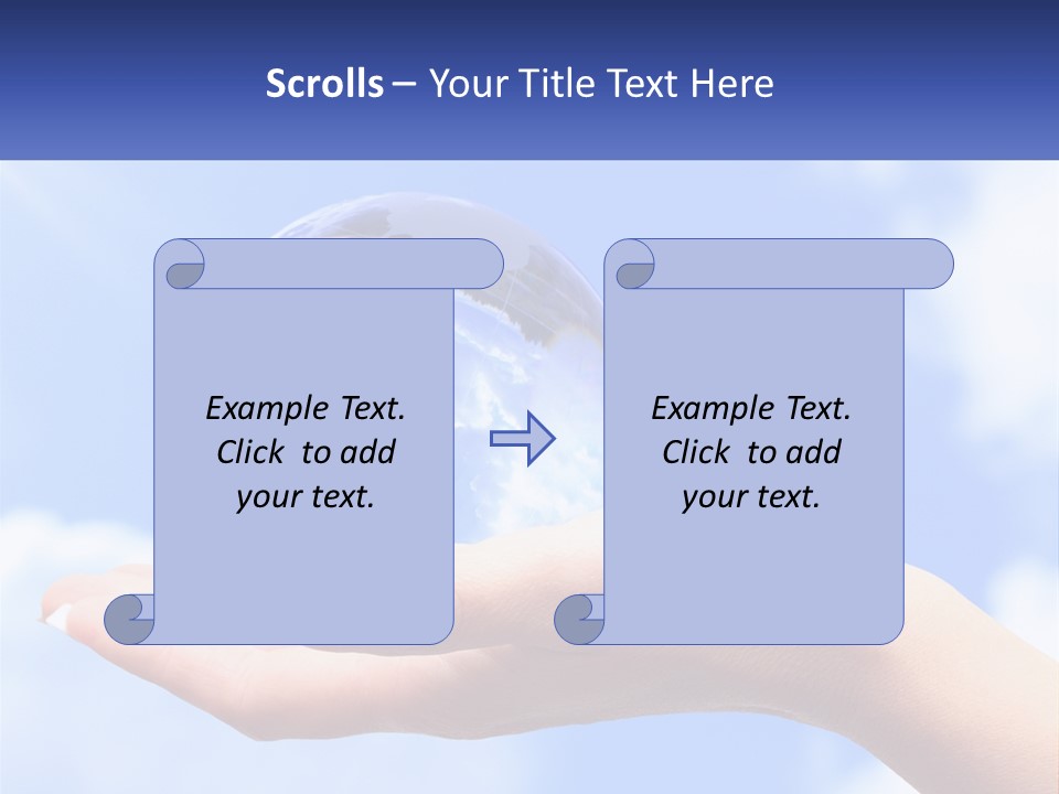 Transparent Layer On The Background Of The Sky PowerPoint Template